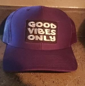 Purple "GOOD VIBES ONLY" Snap Back Hat